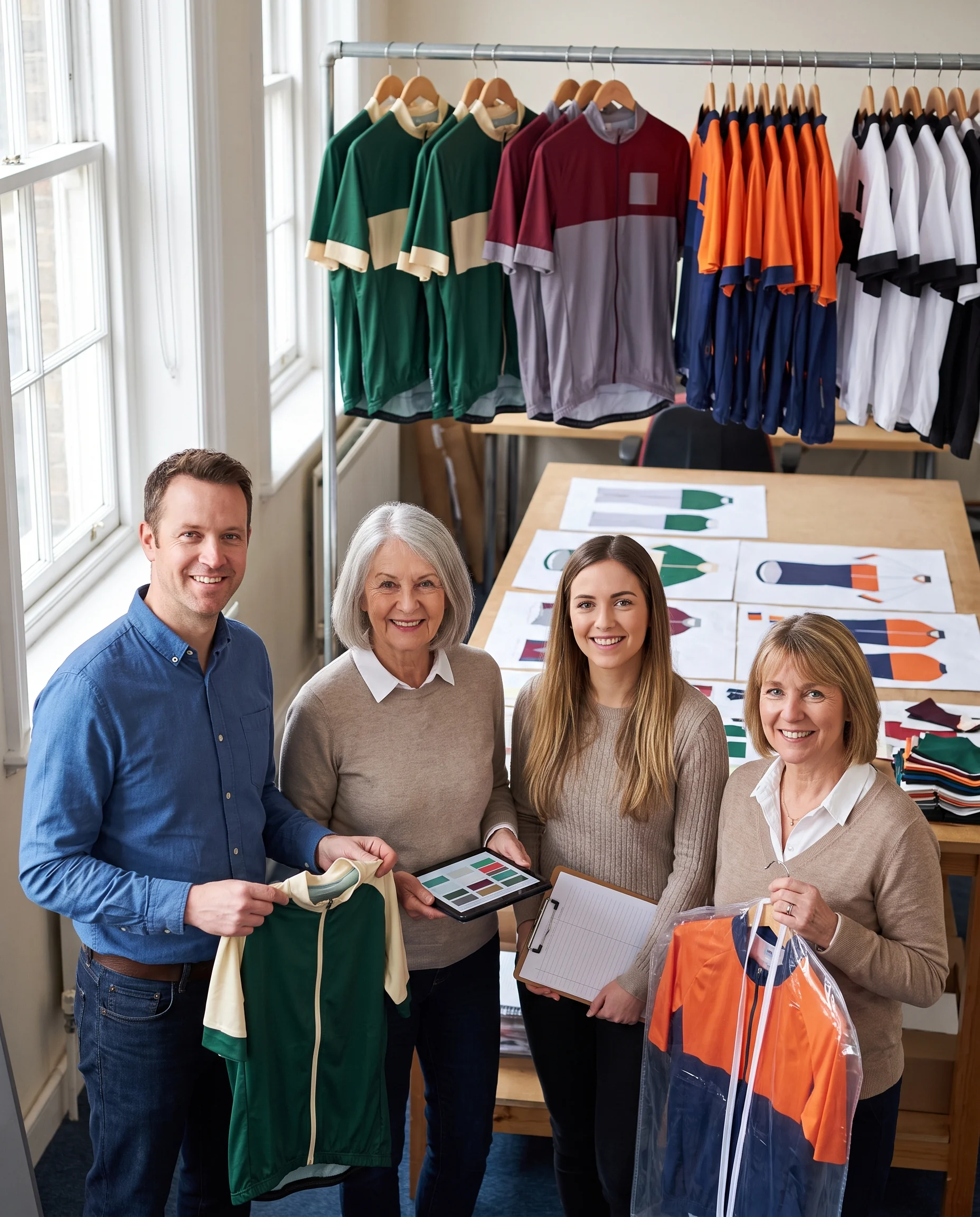 The programme team who run club kit orders